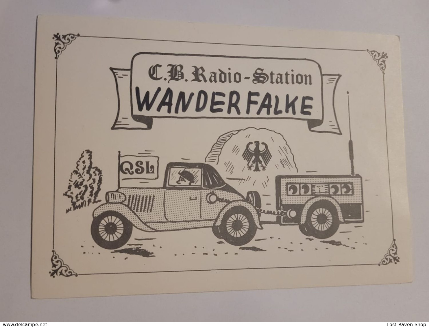 QSL Karte - CB-Radio-Station - Wanderfalke - Radio