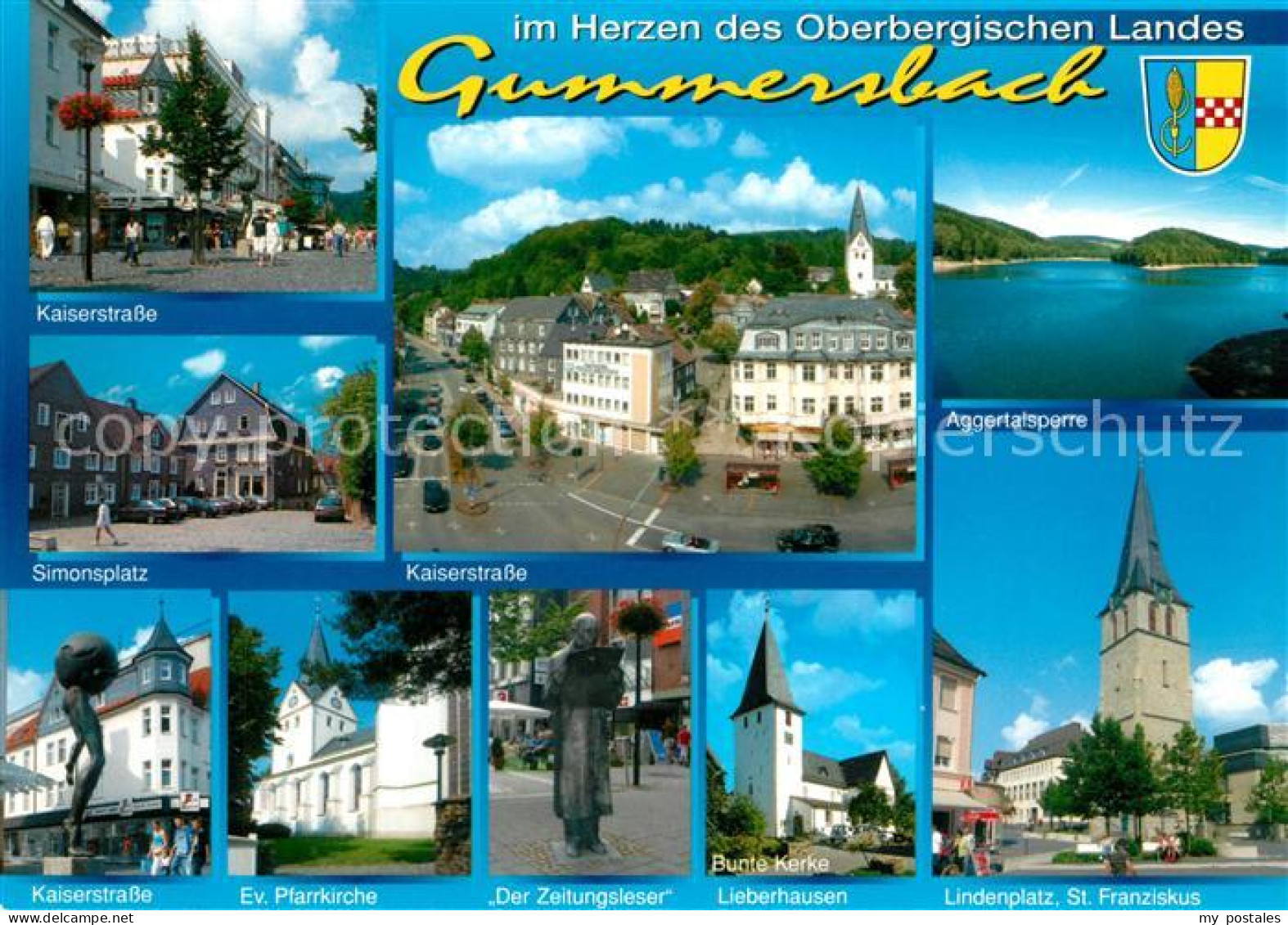 73204986 Gummersbach Kaiserstrasse Simonsplatz Lindenplatz St. Franziskus Gummer - Gummersbach