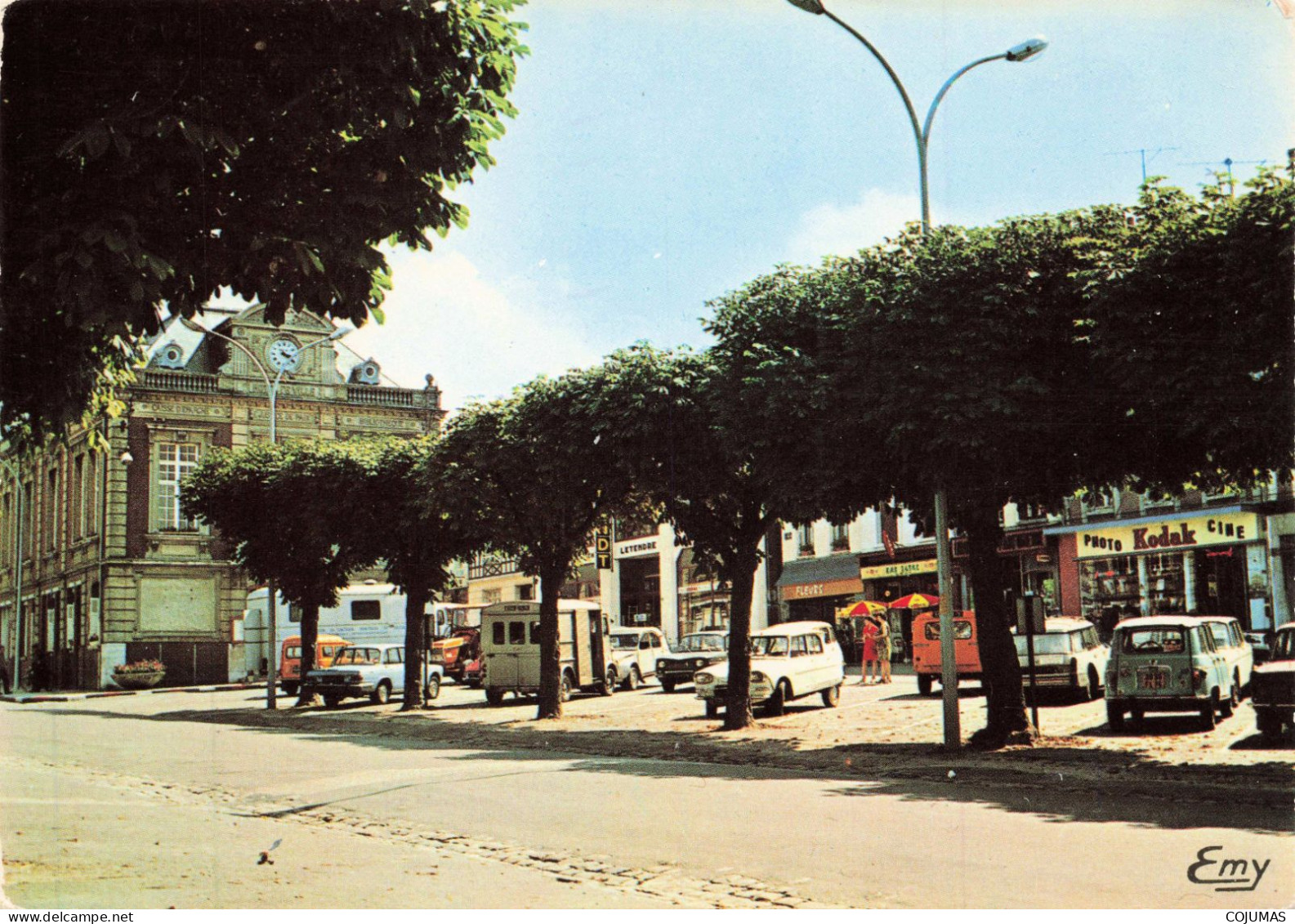 76 - ST ROMAIN DE COLBOSC _S27115_ La Place TH. Benoist Le Bar Tabac Le Diplomate - 15x10 Cm - Saint Romain De Colbosc