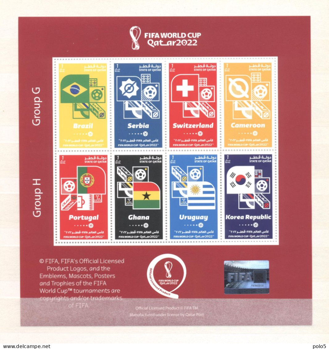 Qatar 2022-FIFA World Cup Qatar 2022 4 M/Sheet (4 Scans) - Qatar