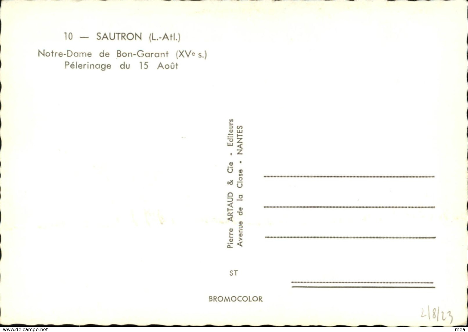 44 - SAUTRON - CHAPELLE NOTRE DAME DE BON GARAND - - Sautron