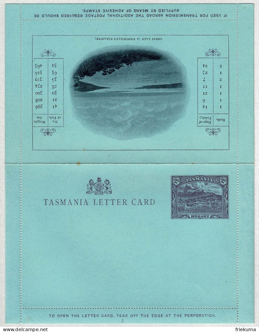 Tasmania Letter Card Great Lake Fisherman's Paradise - Storia Postale