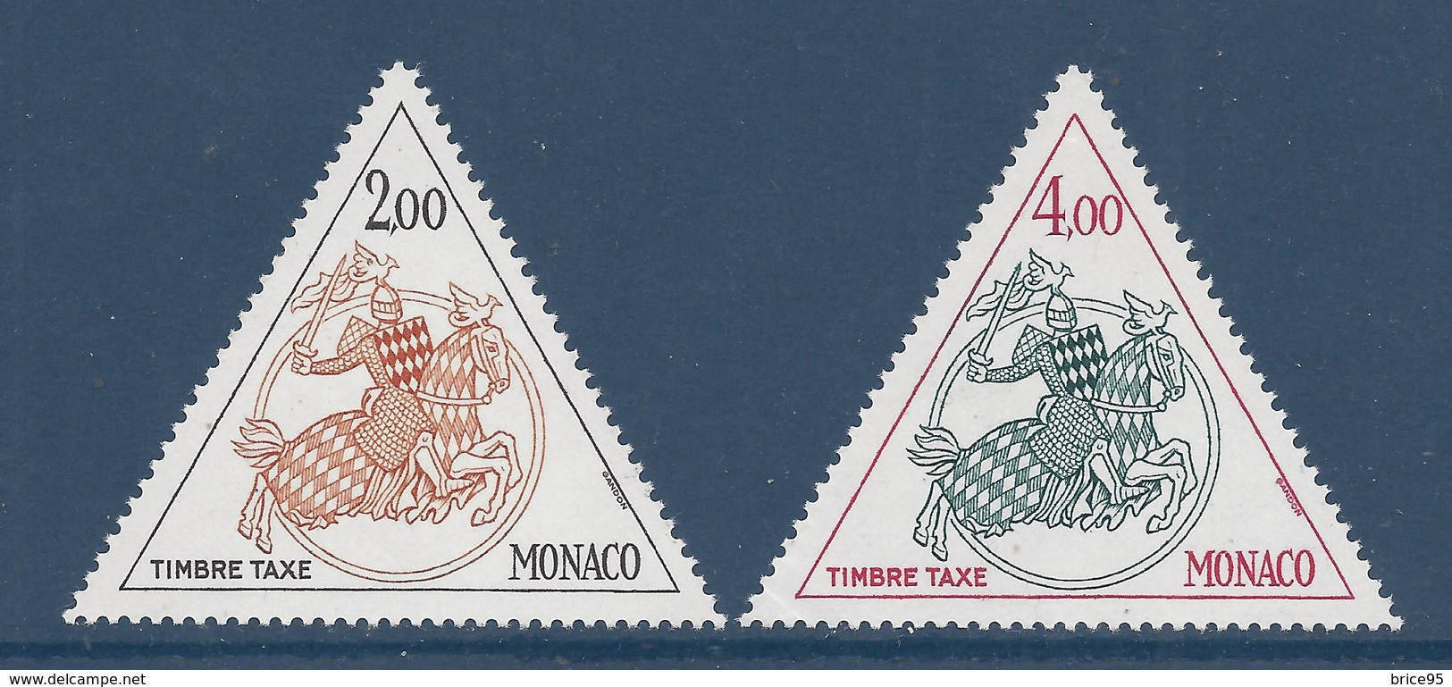 Monaco - Taxe - YT N° 71 Et 72 ** - Neuf Sans Charnière - 1982 - Postage Due