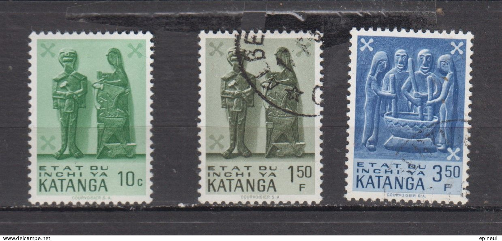 CONGO KATANGA 1961 YT N° 52 54 57 - Ungebraucht