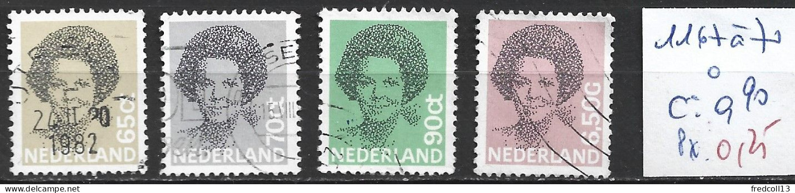 PAYS-BAS 1167 à 70 Oblitérés Côte 0.90 € - Used Stamps