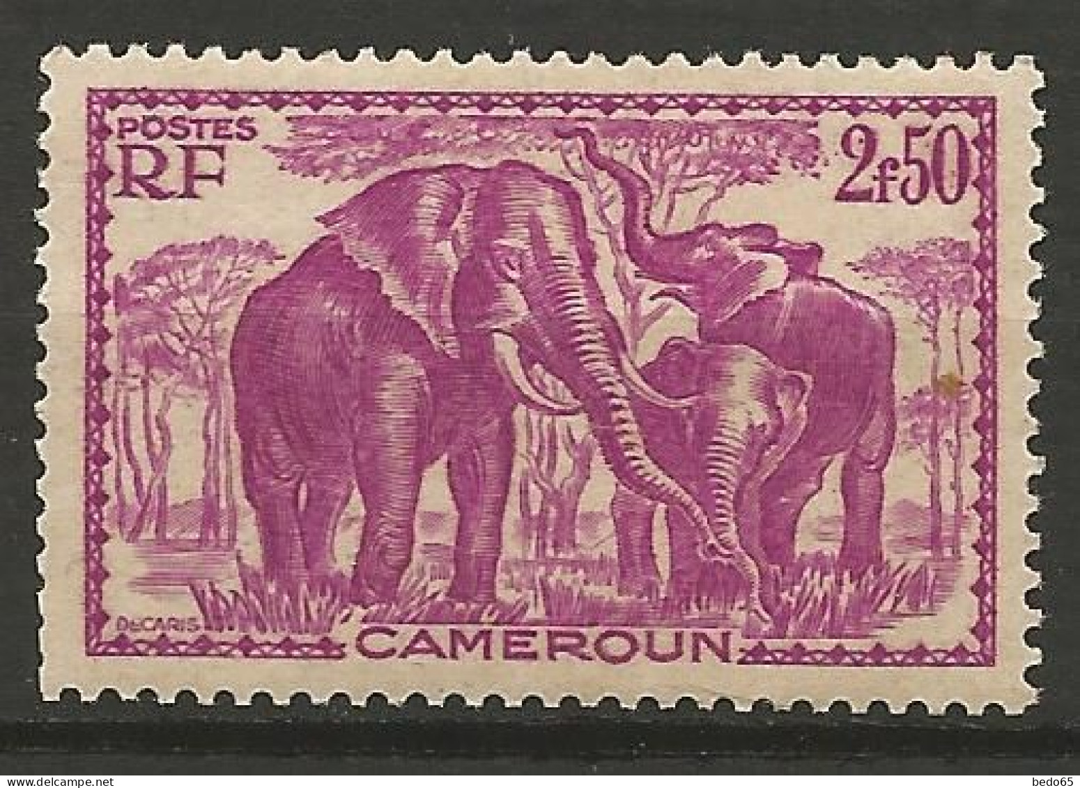 CAMEROUN N° 187 Gom Coloniale NEUF**  SANS CHARNIERE / Hingeless / MNH - Unused Stamps