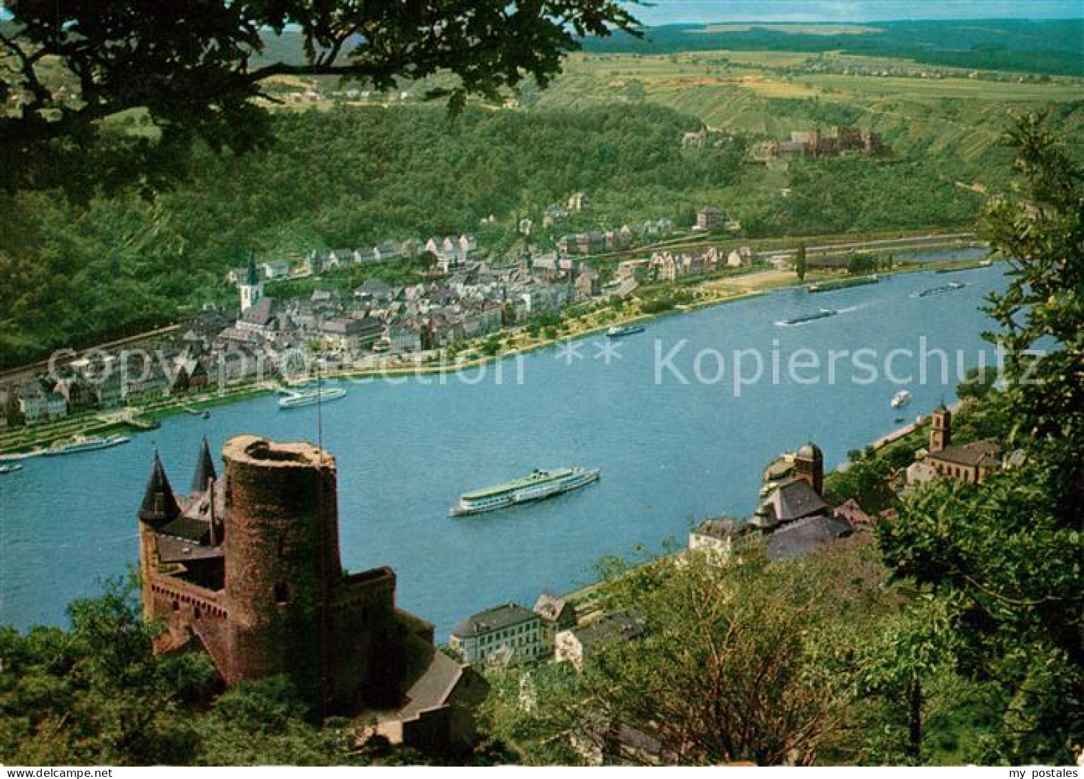 73204413 St Goar St Goarshausen Burg Katz Ruine Rheinfels St Goar - St. Goar