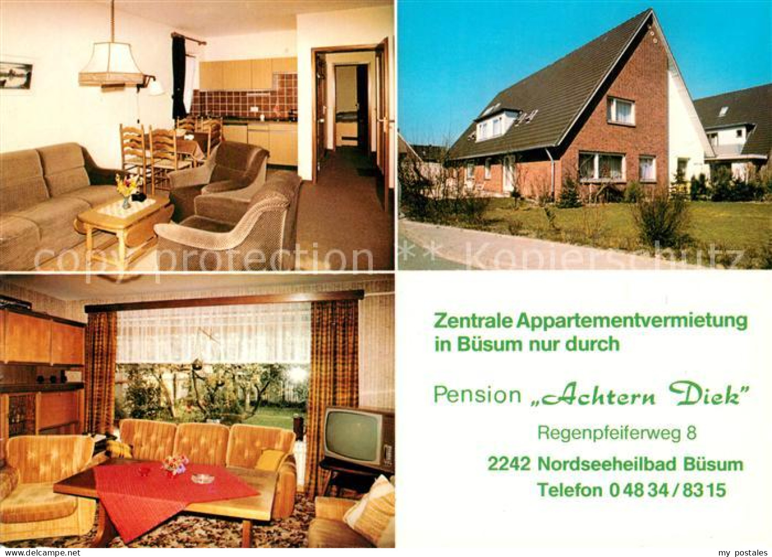 73204382 Buesum Nordseebad Pension Achtern Diek Ferienappartments Buesum Nordsee - Büsum