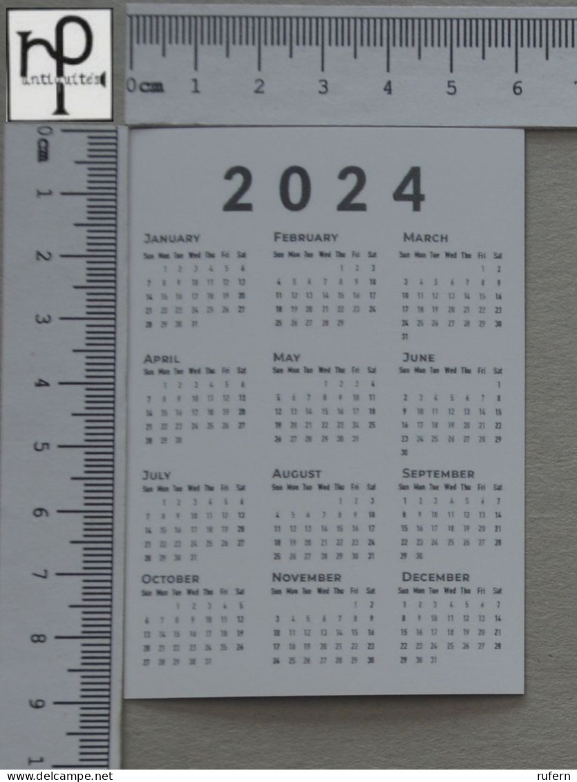 CALENDARS  - VIRGO - 2024 - 2 SCANS  - (Nº58516) - Tamaño Pequeño : 2001-...