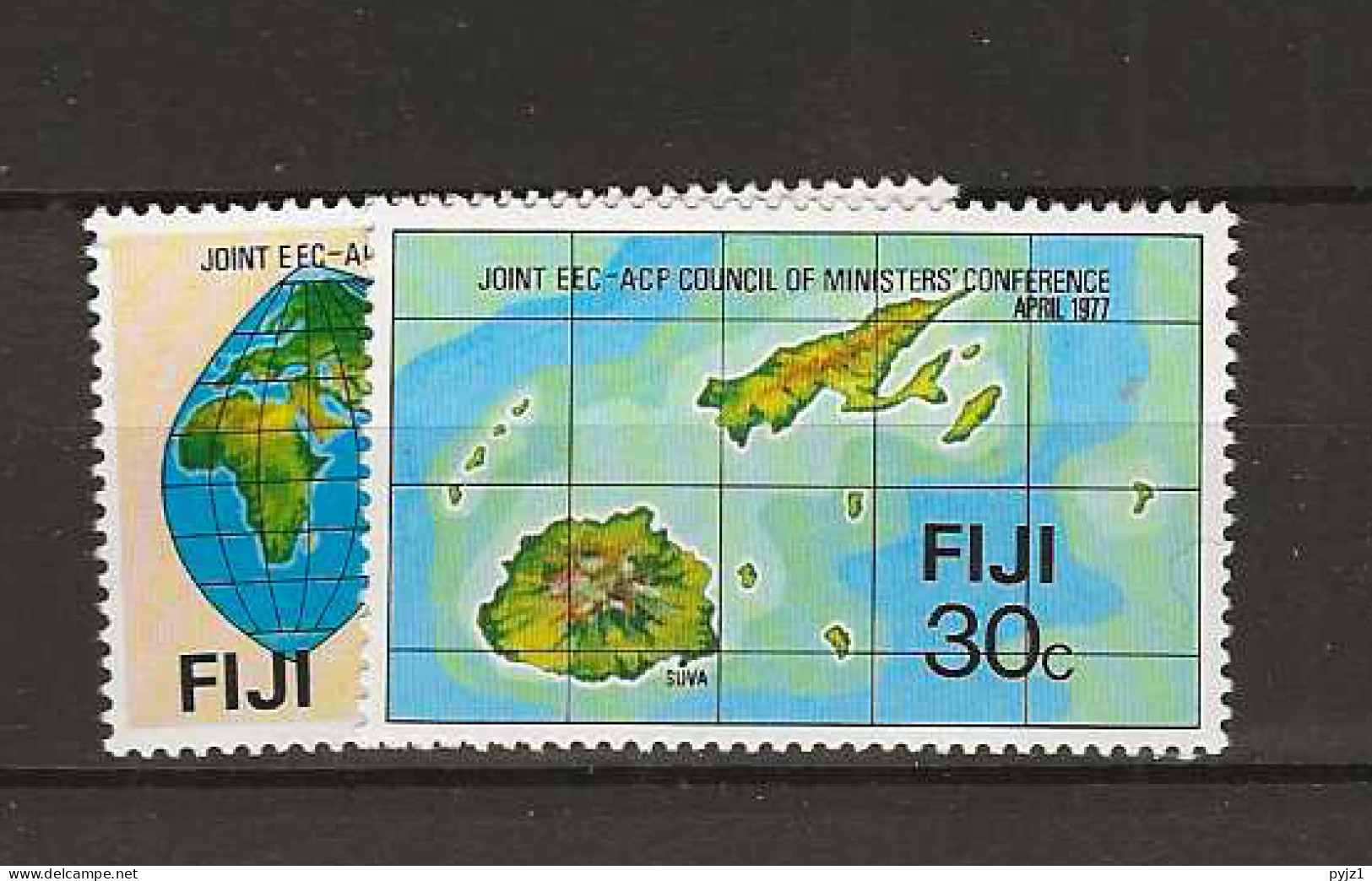 1977 MNH Fiji Mi 301-02 Postfris** - Fiji (1970-...)