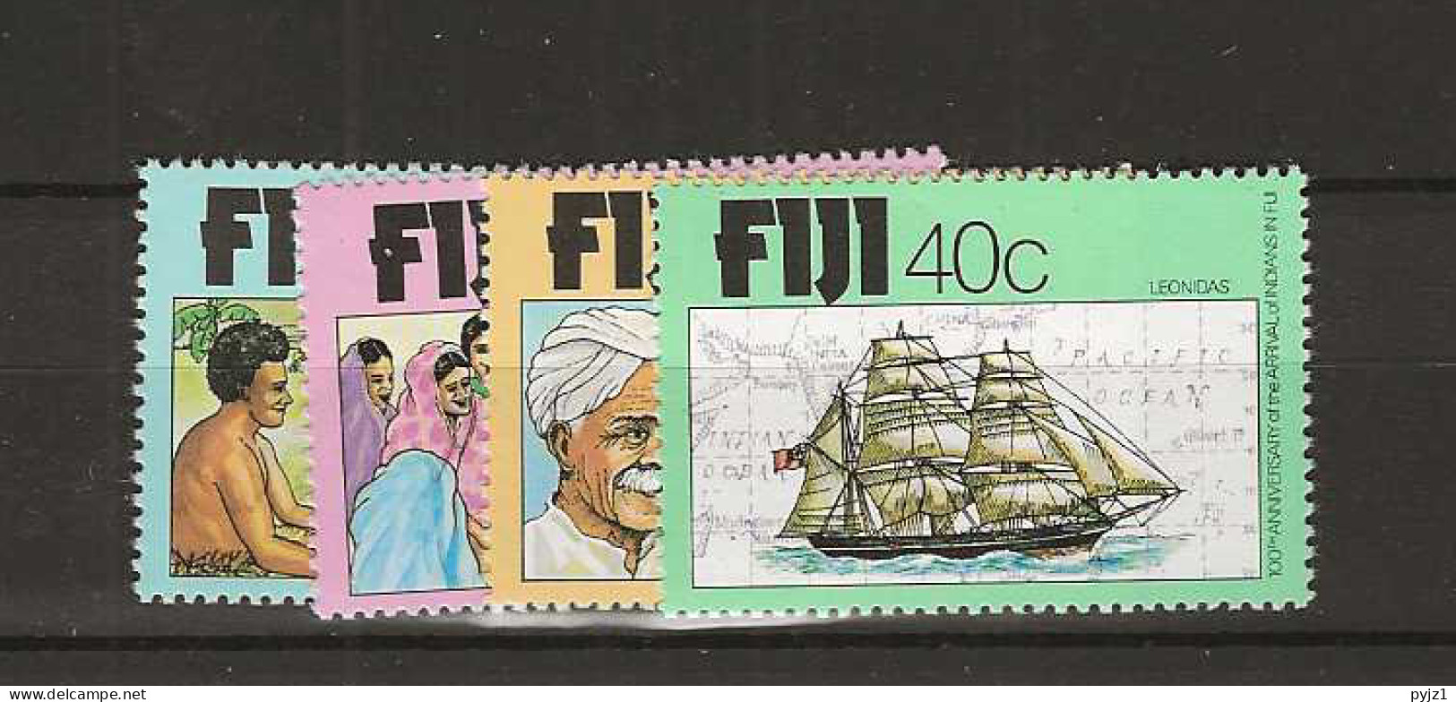 1979 MNH Fiji Mi 391-94 Postfris** - Fidji (1970-...)