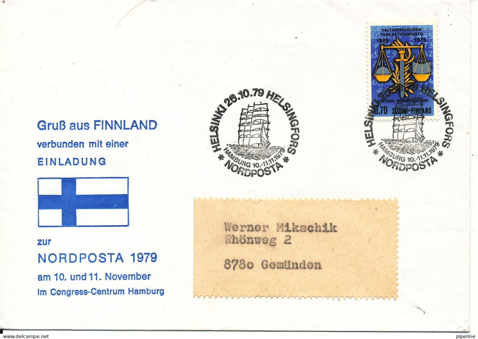 Finland Cover 26-10-1979 Nordposta 79 - Briefe U. Dokumente