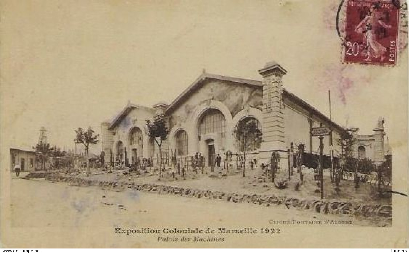 13-Marseille Animé.Exposition Coloniale 1922.Palais Des Machines (**) - Internationale Tentoonstelling Voor Elektriciteit En Andere