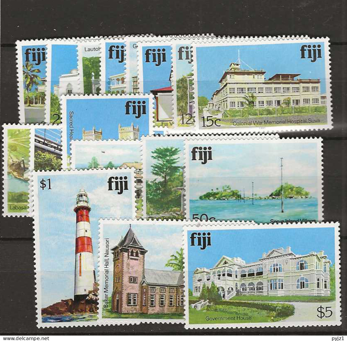 1979 MNH Fiji Mi 399-15-I Postfris** - Fiji (1970-...)