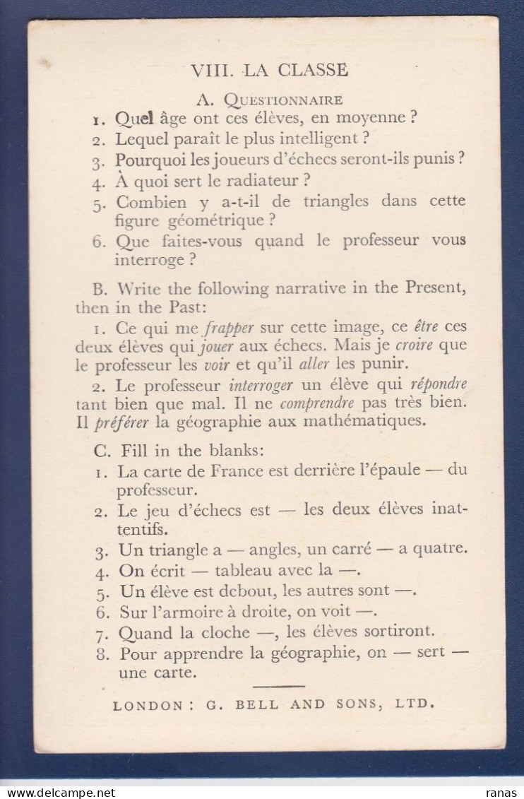 CPA Echec Chess Voir Dos Explicatif Par HM Brock - Schach