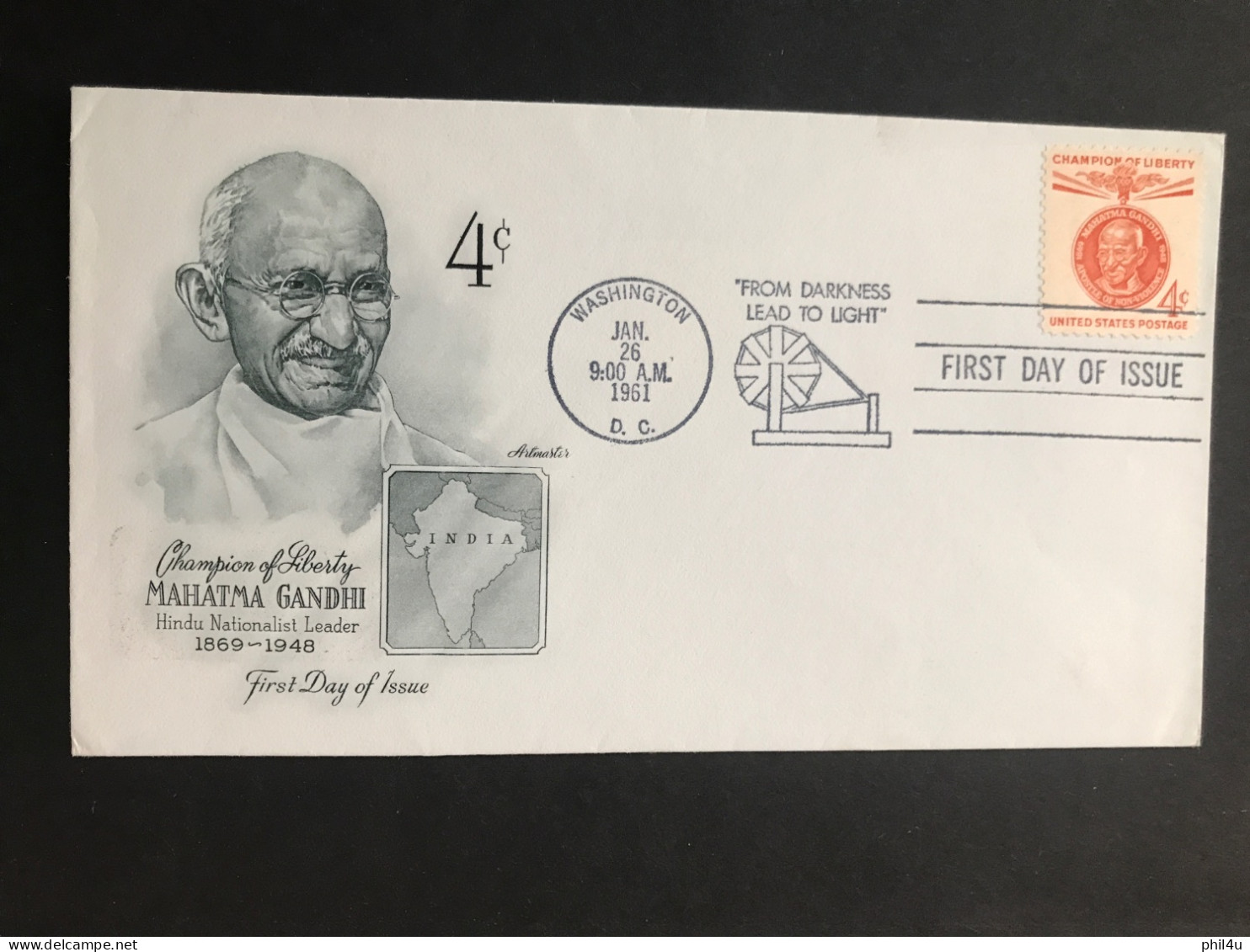 Mahatma Gandhi 3 Diff. GB US And Guyana South America Covers See Photos Always Welcome Your Offers - Mahatma Gandhi