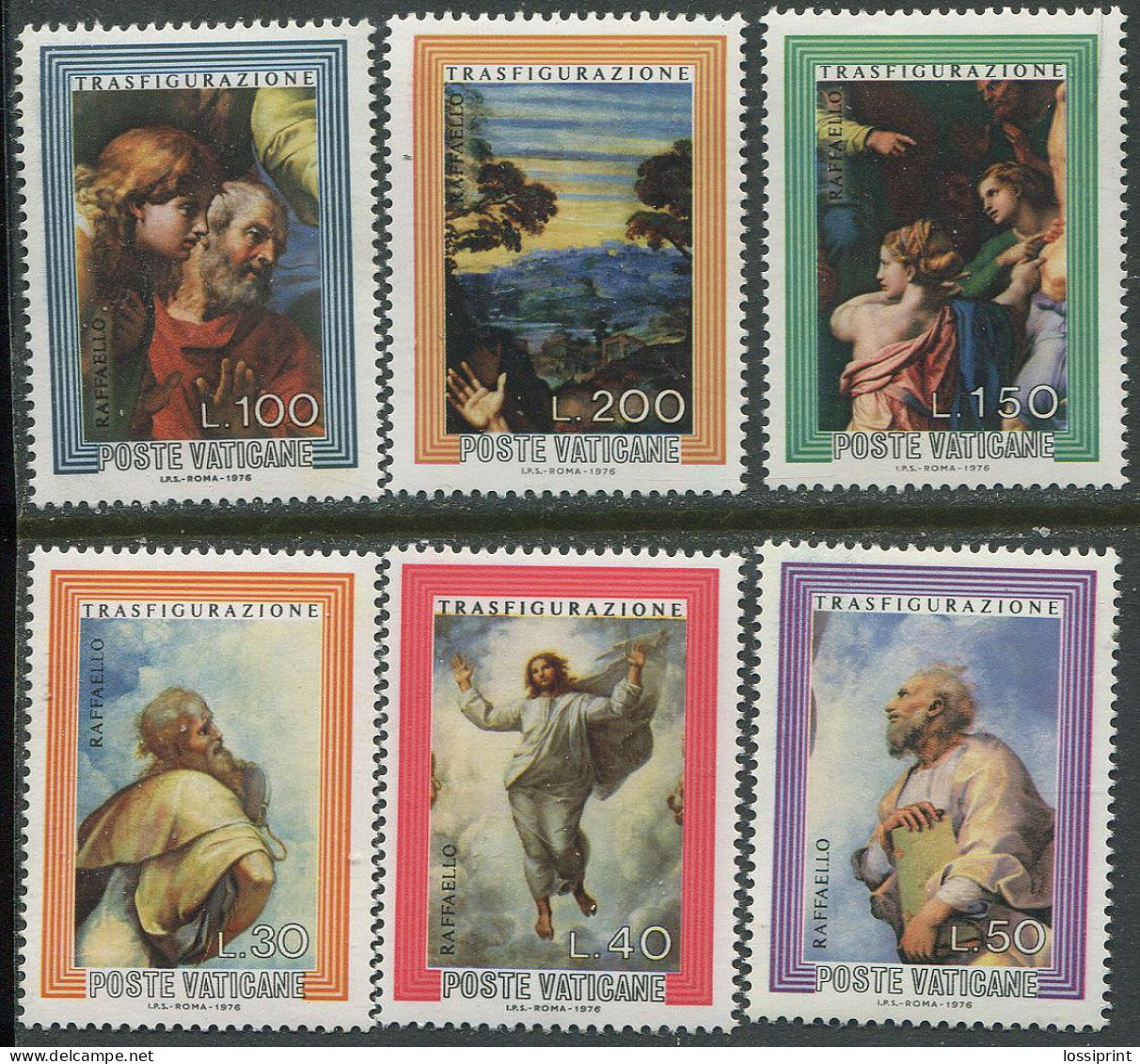 Vatican:Unused Stamps Serie Paintings, 1976, MNH - Religión