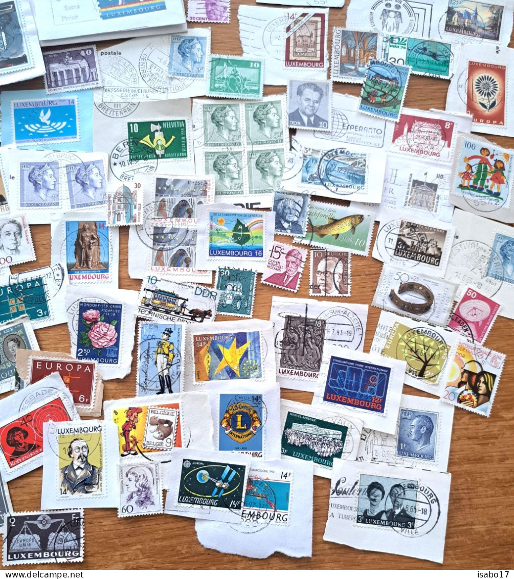 Lot Von 100 Briefmarken Von Sehr Alt Bis Neu Haupts.Luxemburg + Deutschland - Lots & Kiloware (mixtures) - Max. 999 Stamps