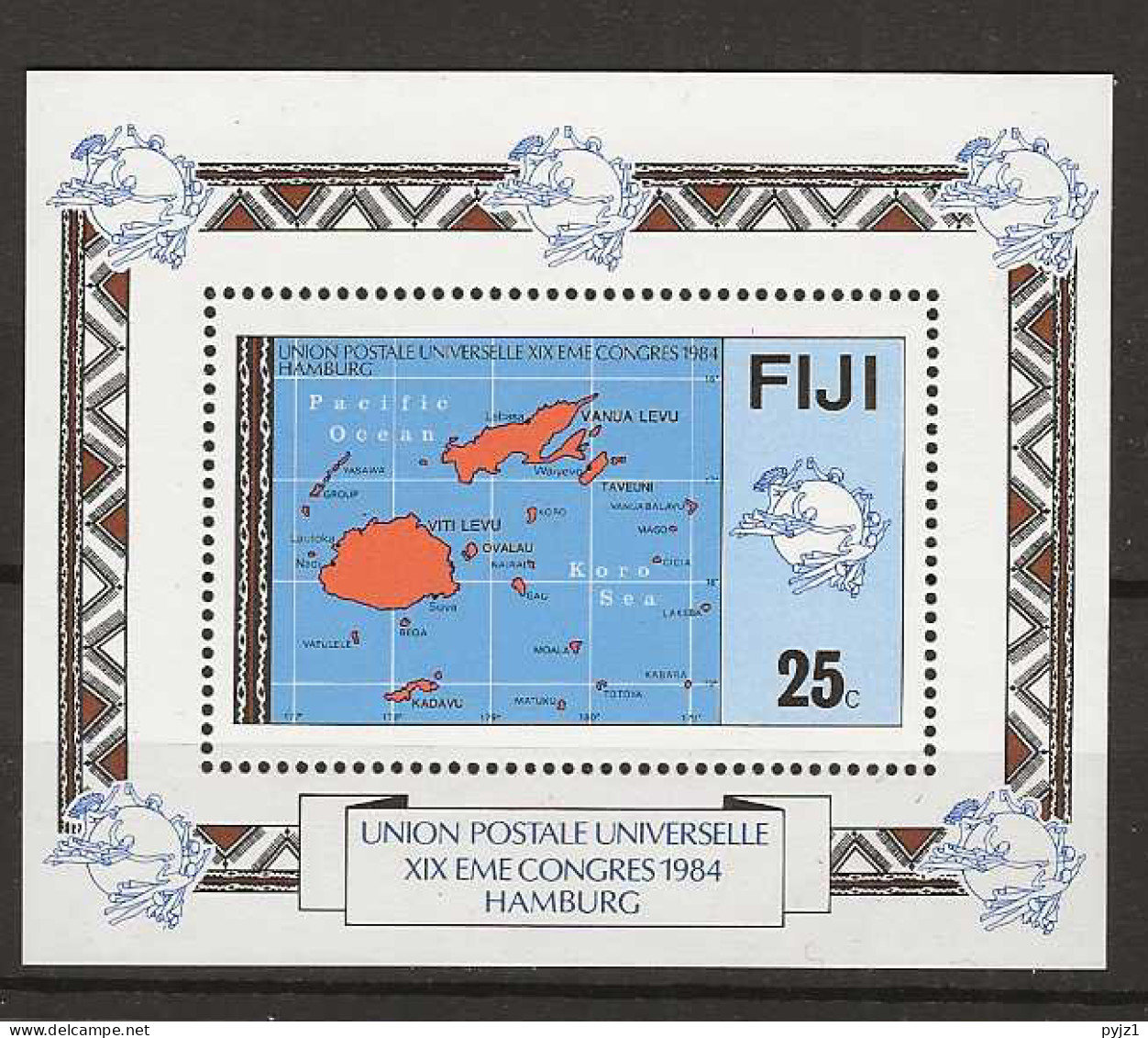 1984 MNH Fiji Mi Block 5 Postfris** - Fiji (1970-...)