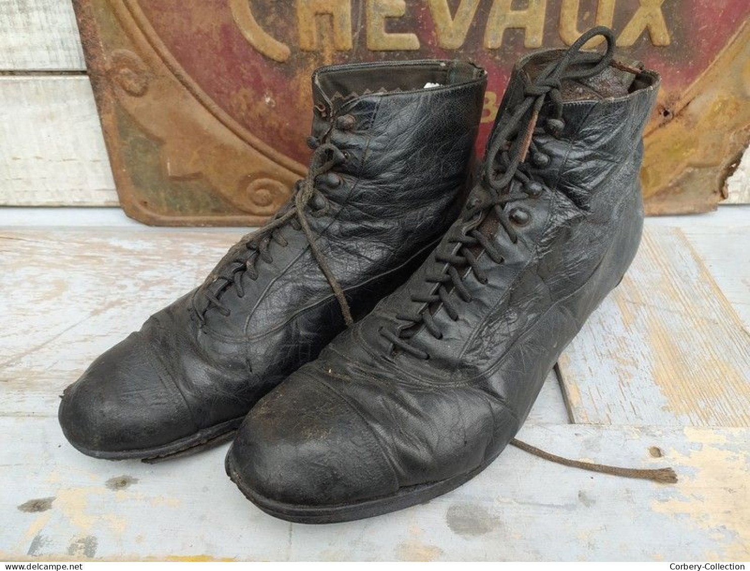 Anciennes Chaussures Bottines Femme ca1900