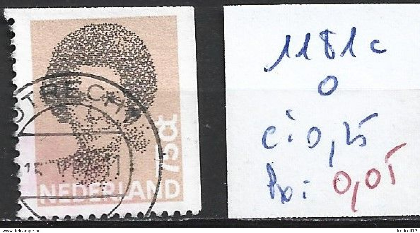 PAYS-BAS 1181c Oblitéré Côte 0.25 € - Used Stamps