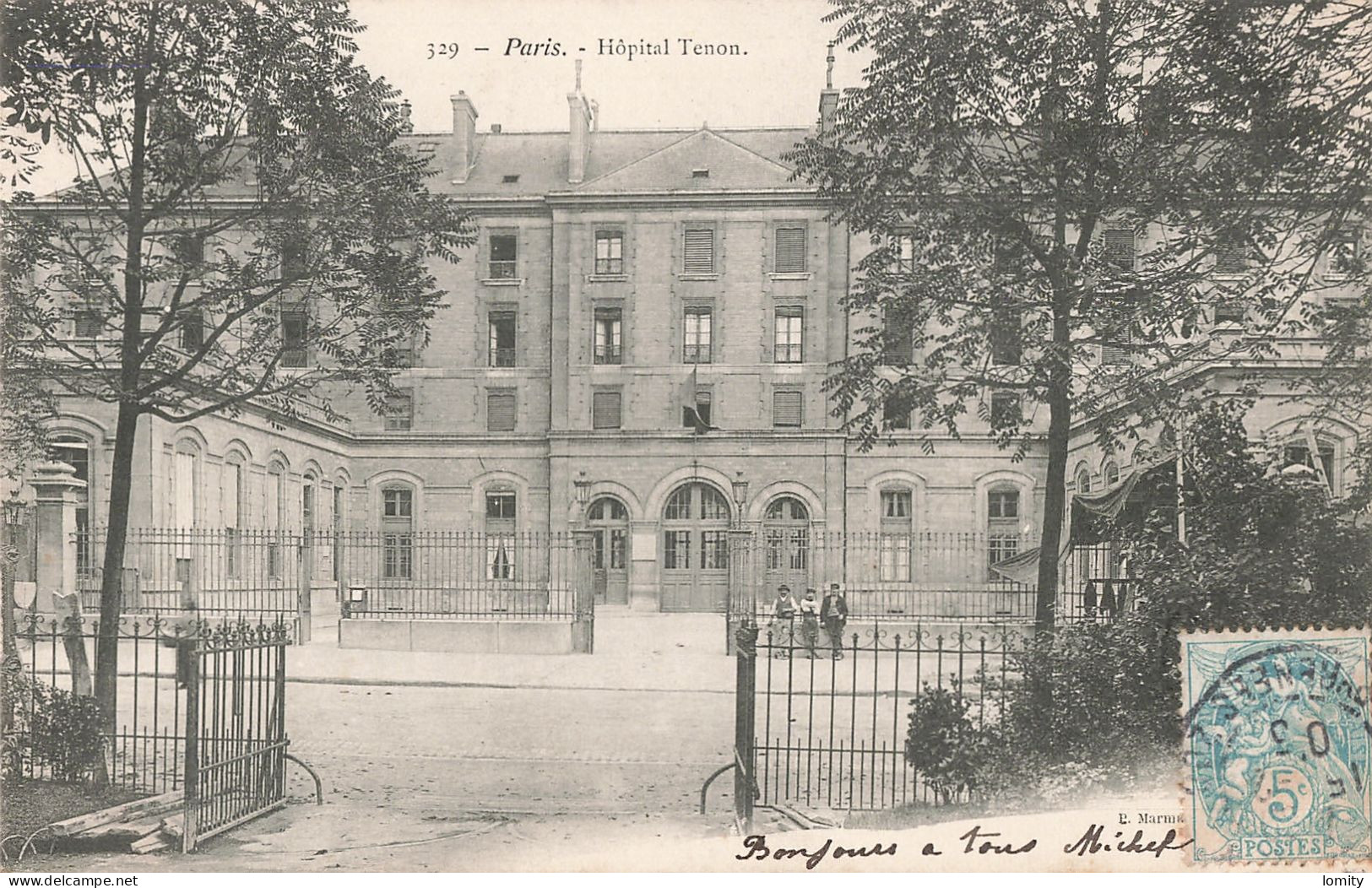 75 Paris Hopital Tenon CPA - Gesundheit, Krankenhäuser