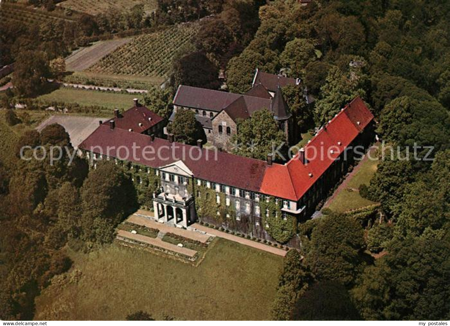 73204168 Luenen Fliegeraufnahme Schloss Cappenberg Luenen - Lünen