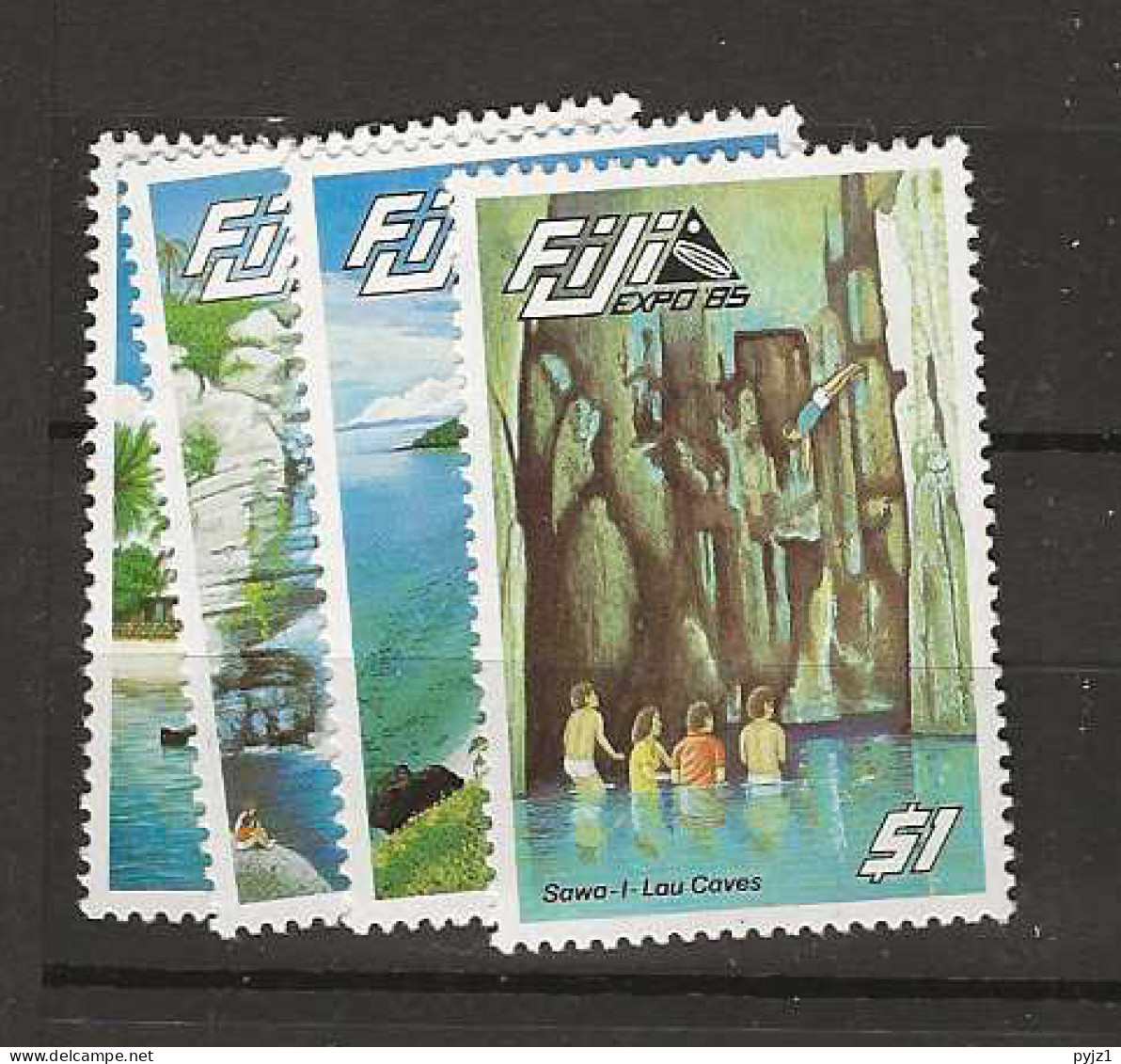 1985 MNH Fiji Mi 521-24 Postfris** - Fiji (1970-...)