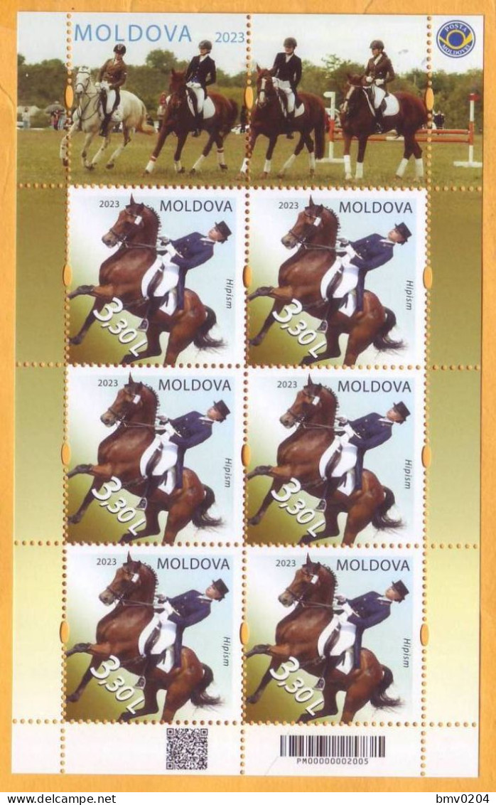 2023  Moldova  „Sport” Sheet  Horse racing,  Mint - Moldova
