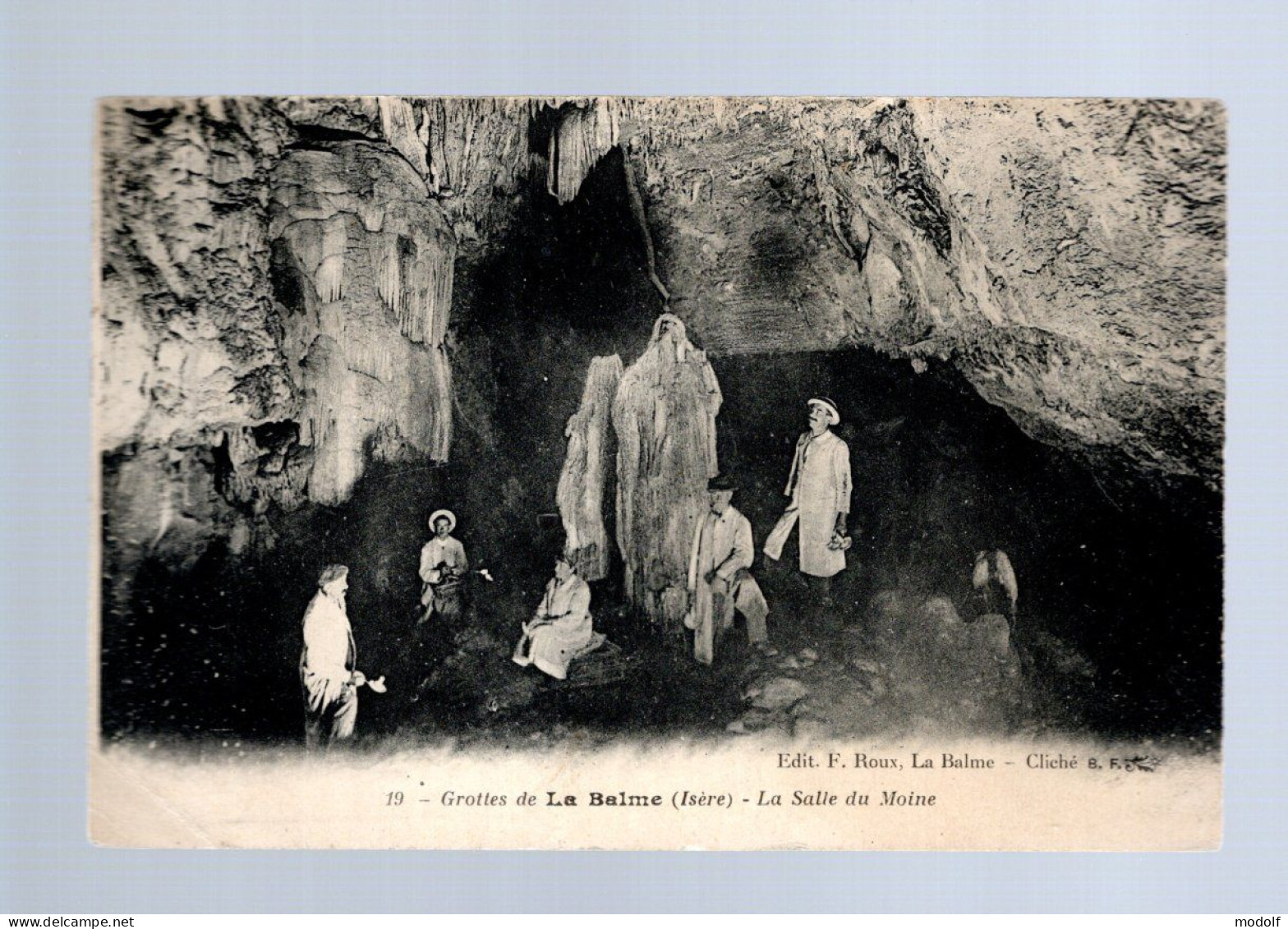 CPA - 38 - Grottes De La Balme - La Salle Du Moine - Animée - Circulée En 1922 - La Balme-les-Grottes