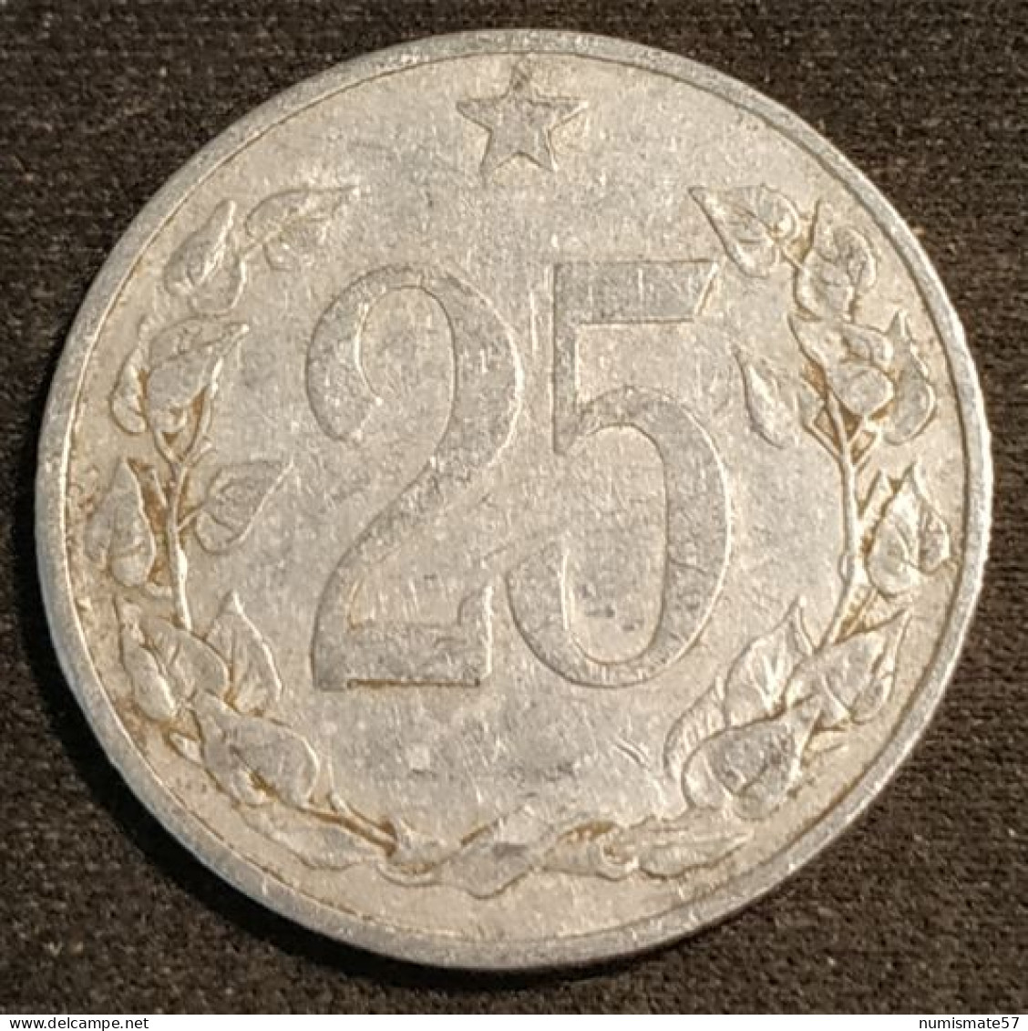 TCHECOSLOVAQUIE - Czechoslovakia - 25 HALERU 1953 - KM 39 - Tchécoslovaquie