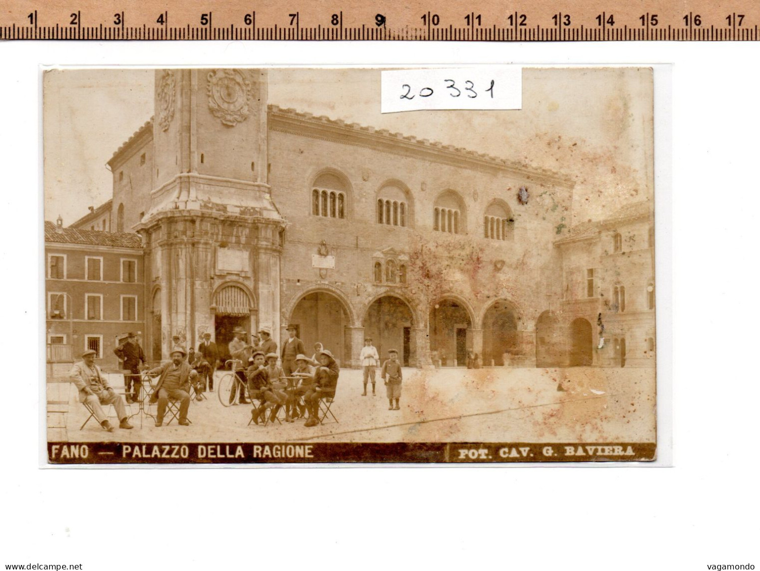 20331  FANO PALAZZO DELLA RAGIONE FOT CAV G BAVIERA - Fano