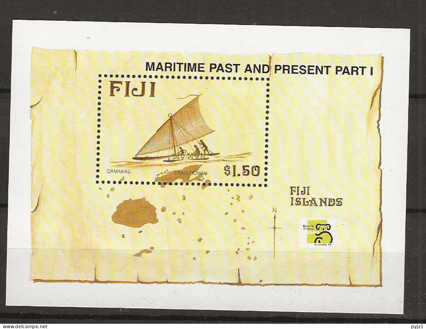 1998 MNH Fiji Mi Block 28 Postfris** - Fiji (1970-...)