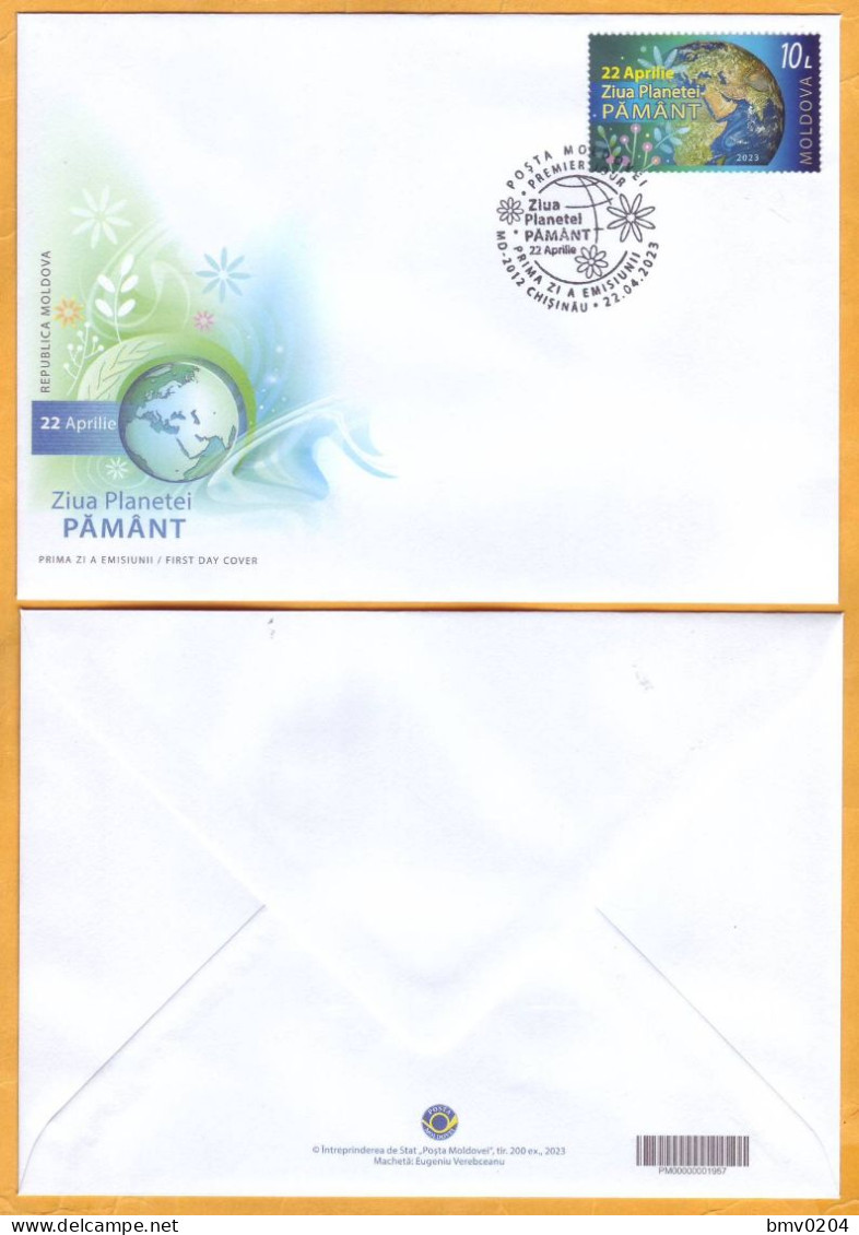 2023  Moldova FDC Postal Stamps Issue „22 April – Earth Day” - Moldova