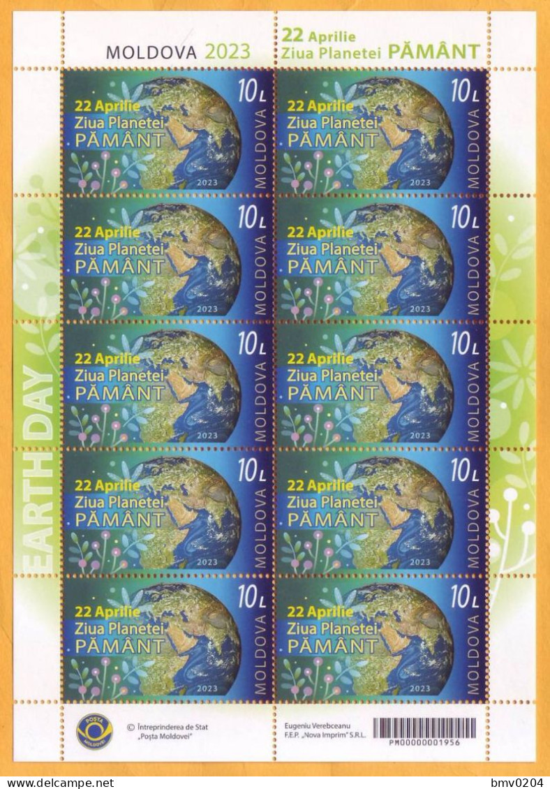 2023  Moldova Sheet Postal Stamps Issue „22 April – Earth Day”  Mint - Moldova