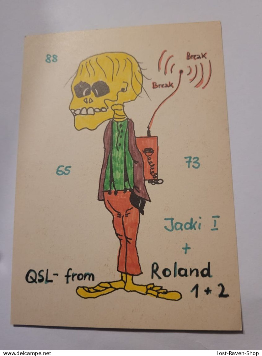 QSL Karte - CB-Station - Jacki 1 + Roland 1+2 - Karlsruhe - CB-Funk