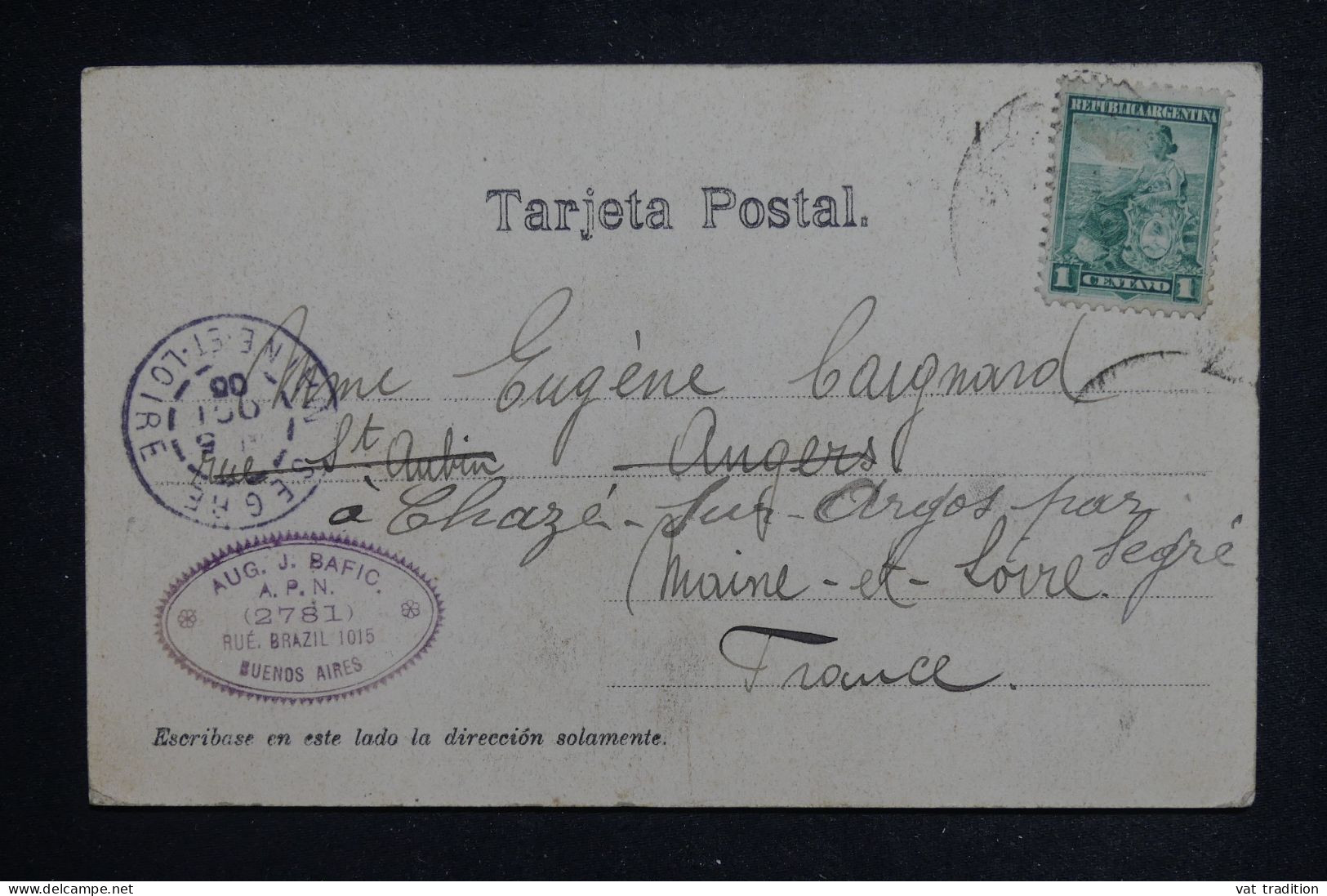 ARGENTINE - Carte Postale Pour La France En 1905 - L 150307 - Briefe U. Dokumente