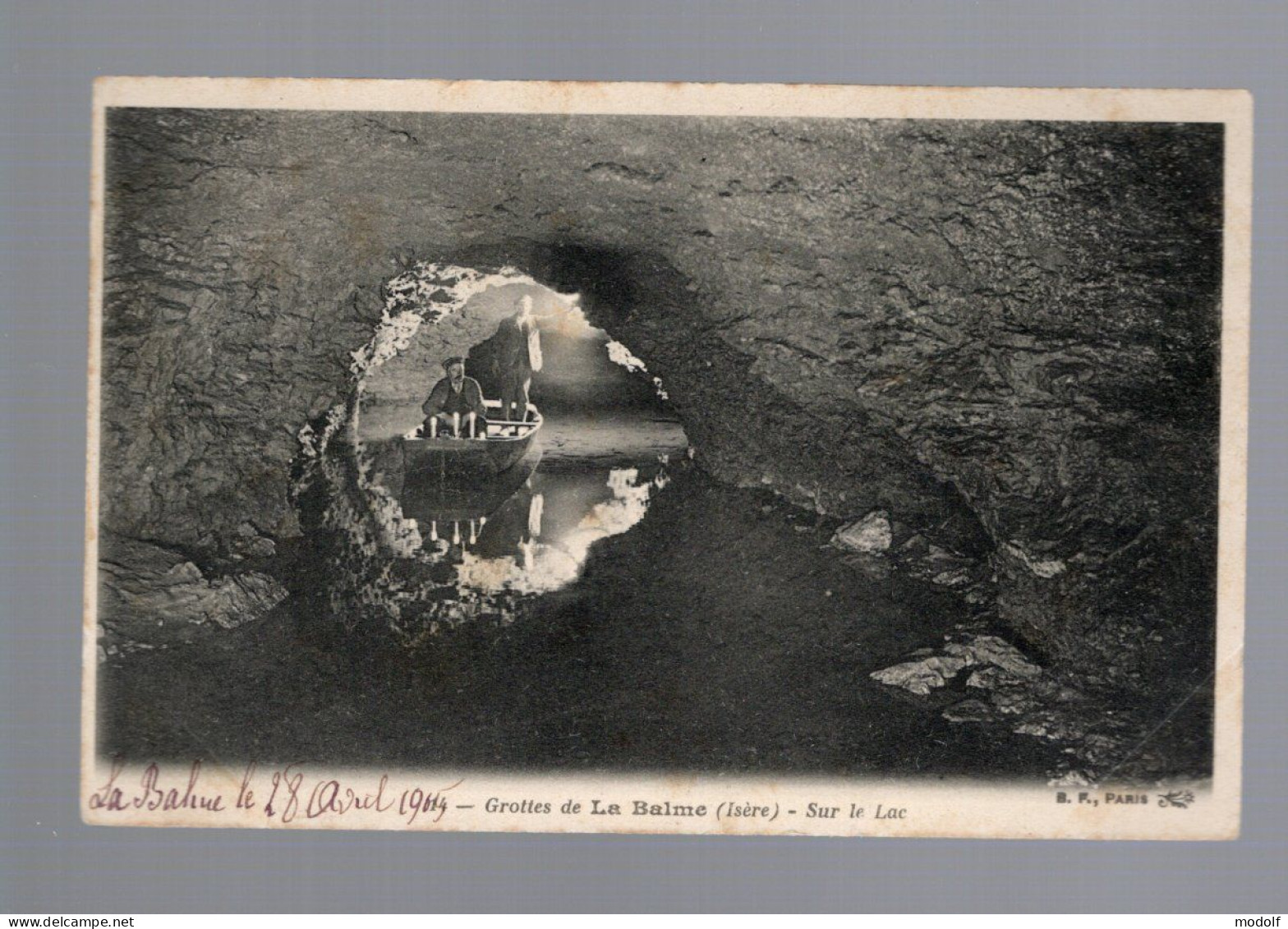 CPA - 38 - Grottes De La Balme - Sur Le Lac - Animée - Circulée En 1905 - La Balme-les-Grottes