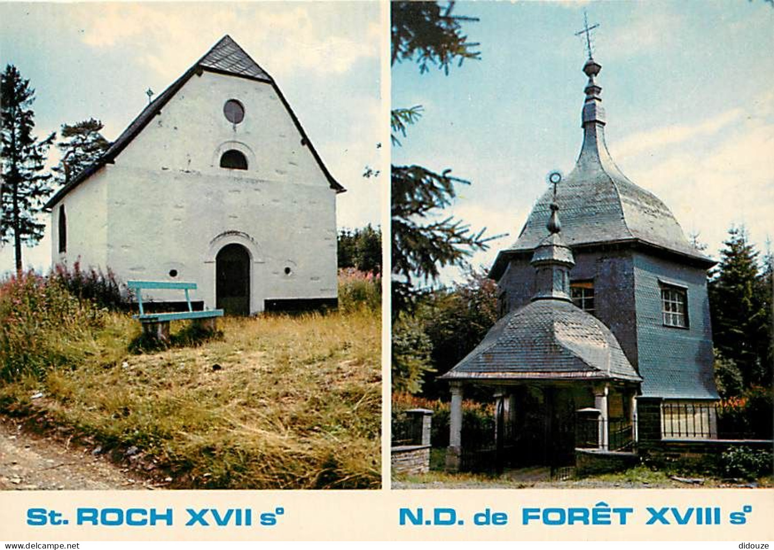 Belgique - Houffalize - Multivues - Chapelle Saint Roch - Chapelle N D De Foret - Carte Neuve - CPM - Voir Scans Recto-V - Houffalize