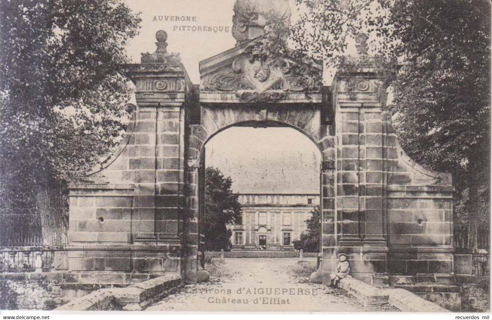 Environs D'Aigueperse Chateau D'Effiat  Carte Postale Animee    1918 - Aigueperse