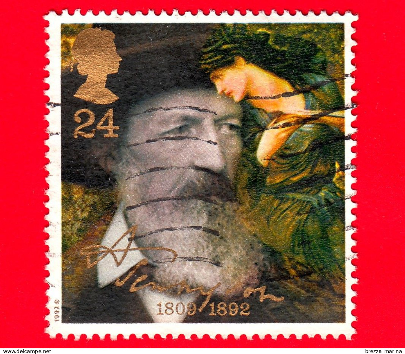 INGHILTERRA - GB - GRAN BRETAGNA - 1992 - 100 Anni Della Morte Di Lord Alfred Tennyson - 'L'accattivante Merlino' - 24 - Used Stamps