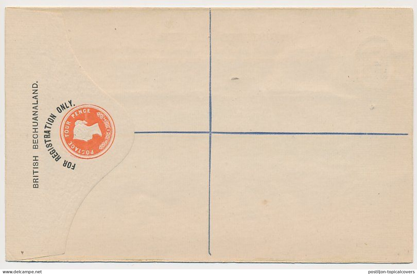 Registered Letter British Bechuanaland - Postal Stationery - 1885-1964 Bechuanaland Protectorate