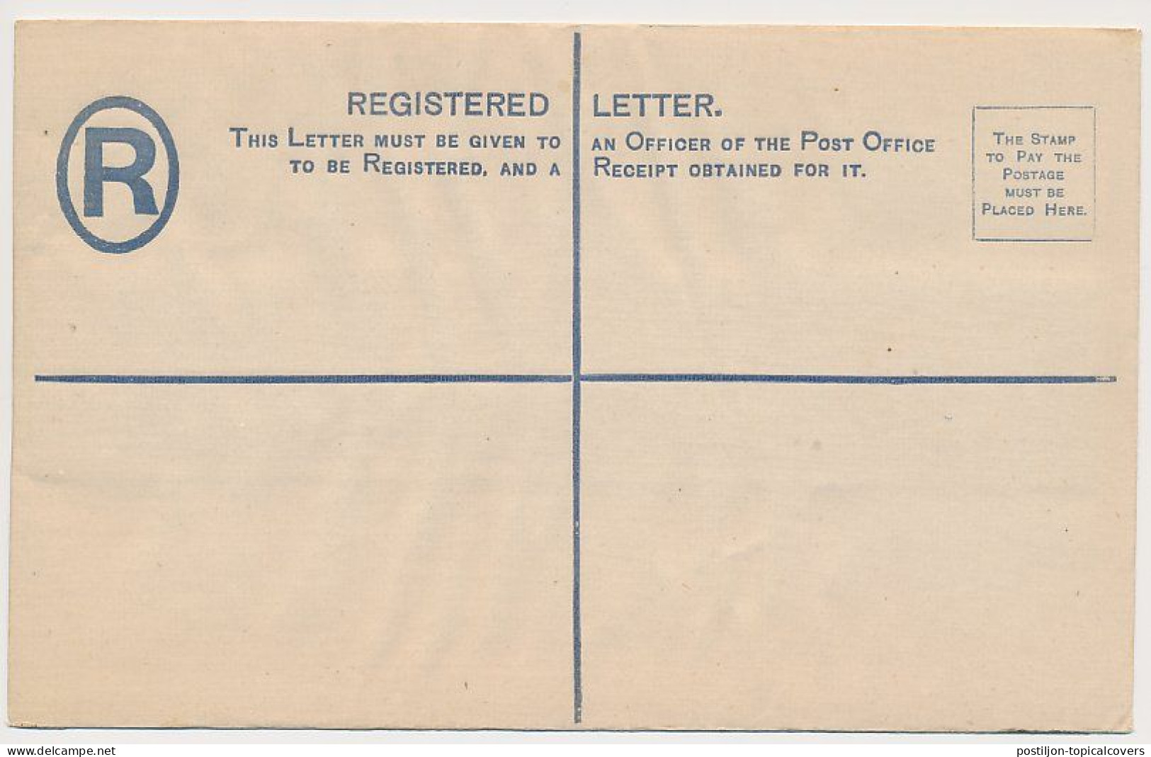 Registered Letter British Bechuanaland - Postal Stationery - 1885-1964 Bechuanaland Protectorate
