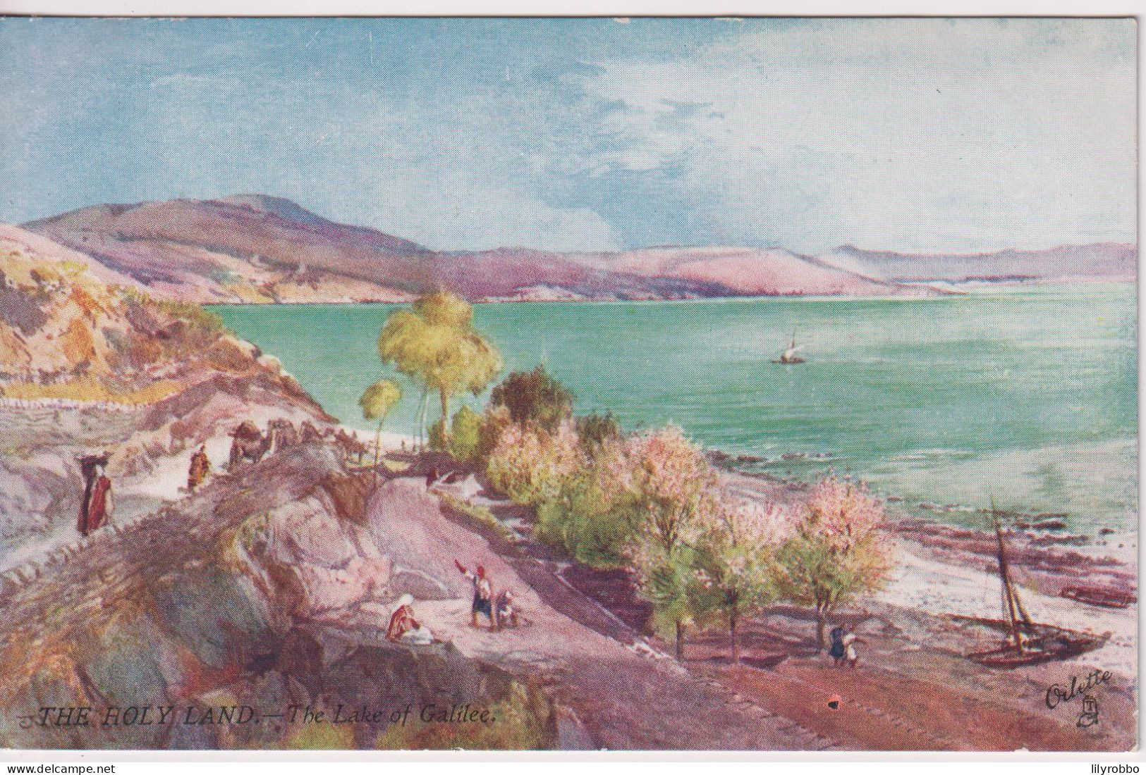 PALESTINE - The Holly Land The Lake Of Galilee.  Tuck Oilette Series 7310 - Palestine