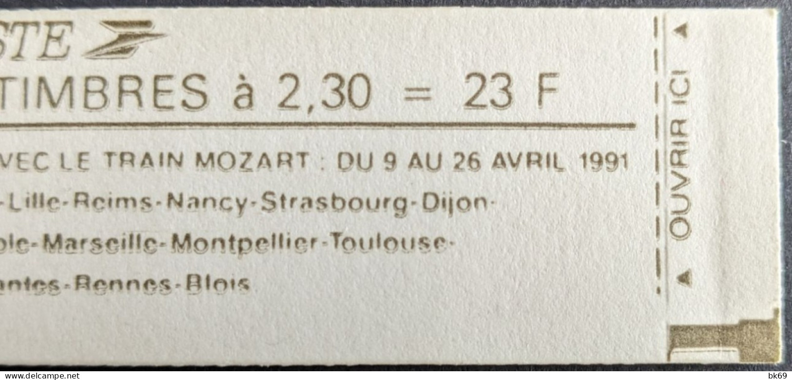 Variété 2614-C11a Sans Point A Blois Et Tiret Incomplet , N° Comptable Briat 2.30 R Cote 50€ Carnet Fermé - Moderne : 1959-...