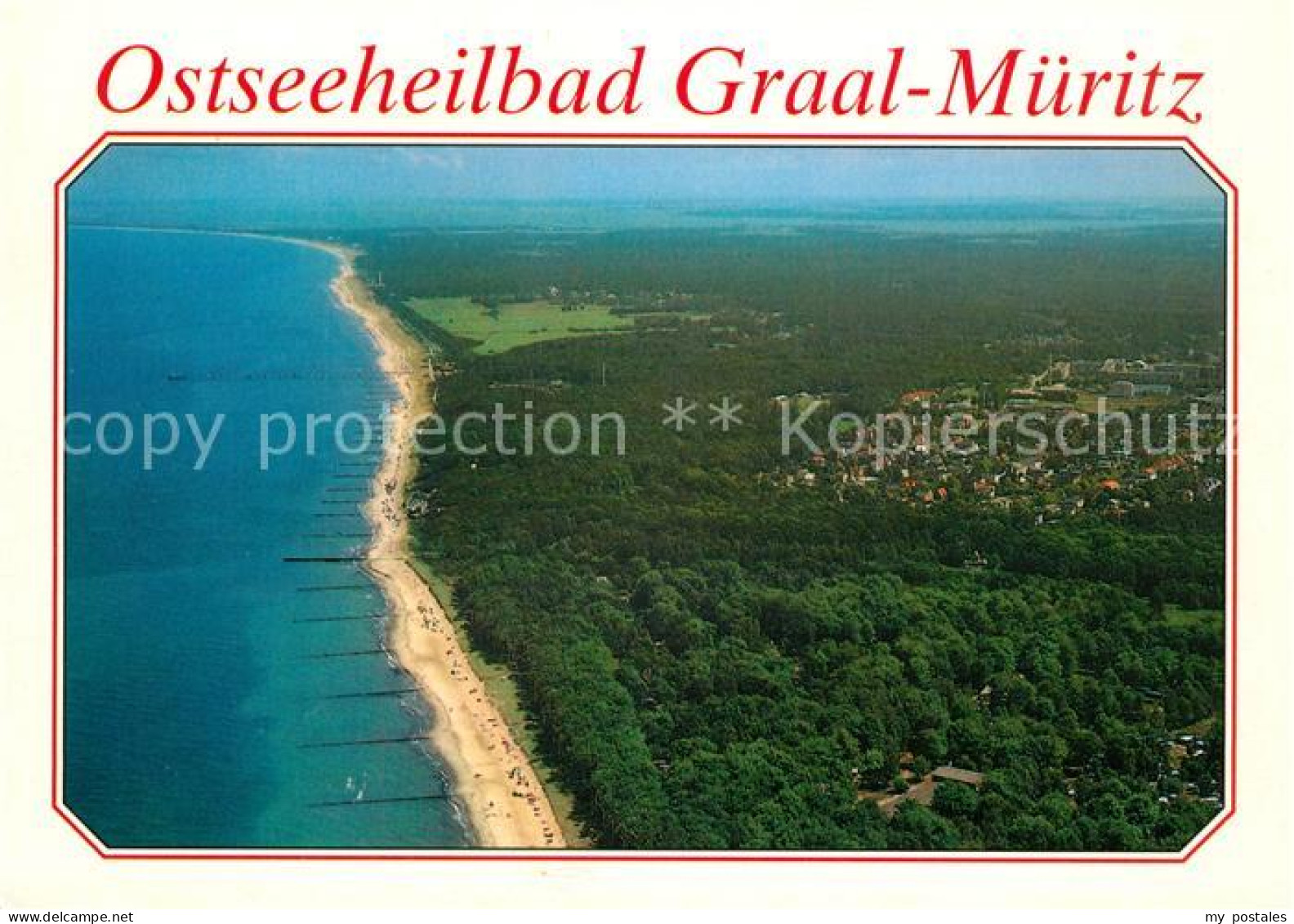 73203452 Graal-Mueritz Ostseebad Fliegeraufnahme Graal-Mueritz Ostseebad - Graal-Müritz