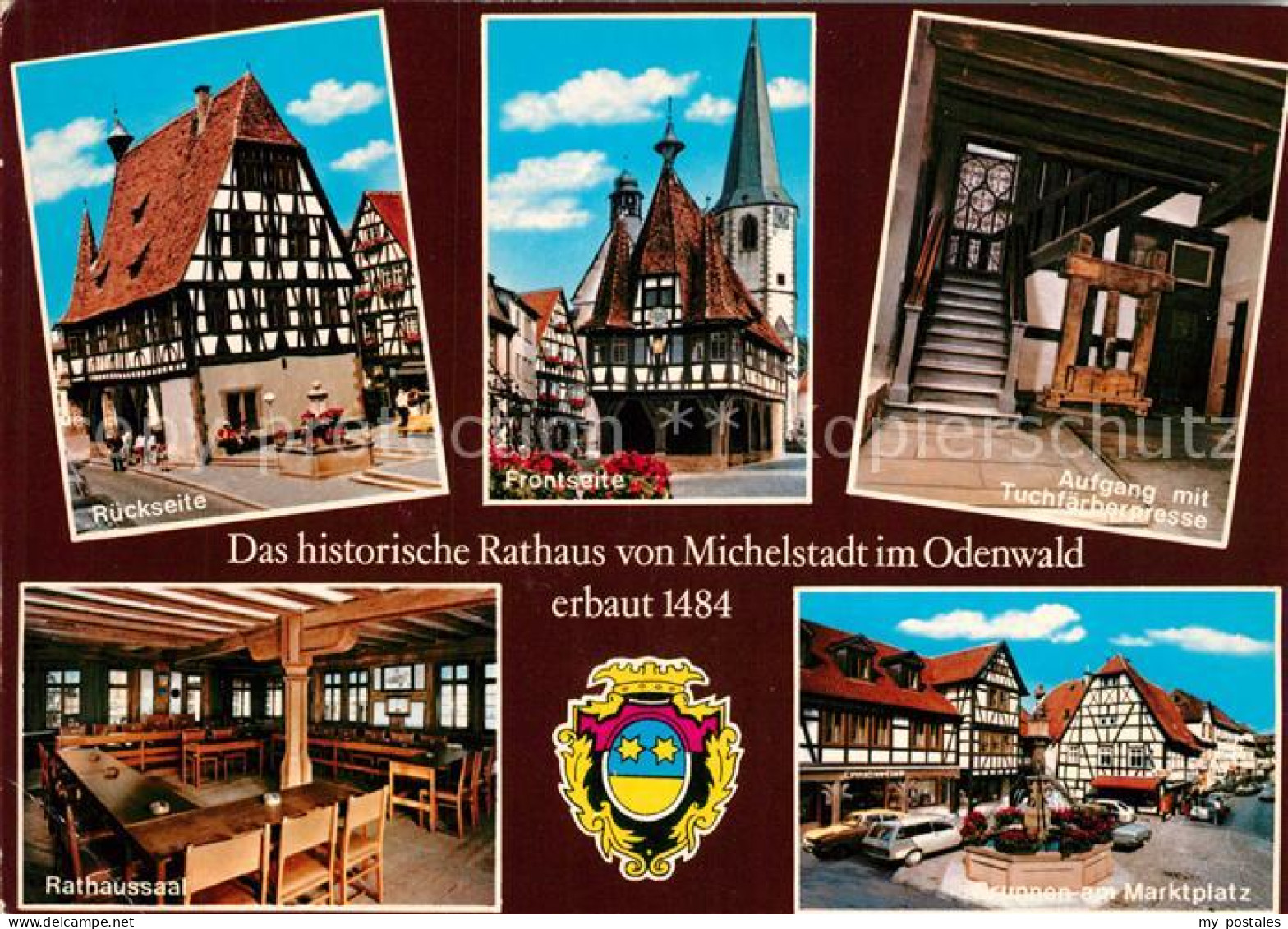 73203384 Michelstadt Rathaus Marktplatz  Michelstadt - Michelstadt