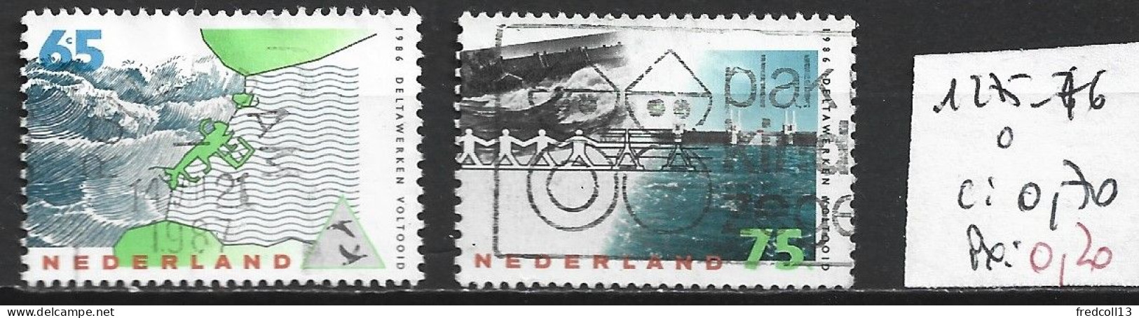 PAYS-BAS 1275-76 Oblitérés Côte 0.70 € - Used Stamps