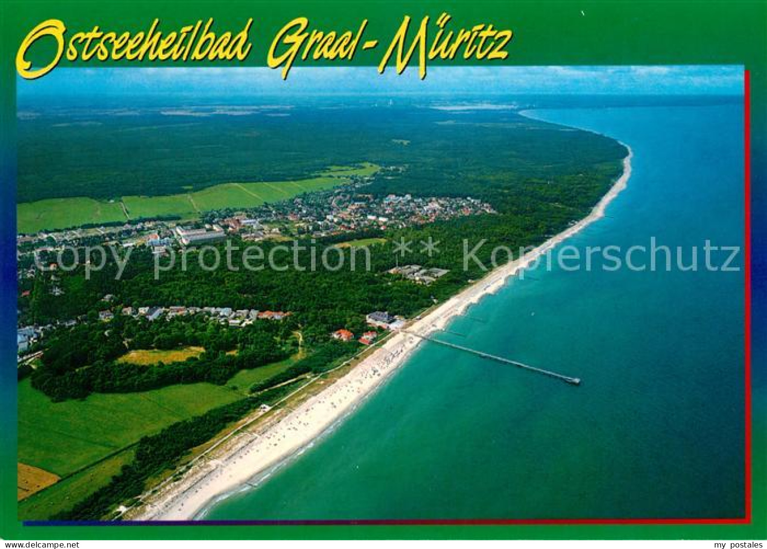 73203360 Graal-Mueritz Ostseebad Fliegeraufnahme Graal-Mueritz Ostseebad - Graal-Müritz