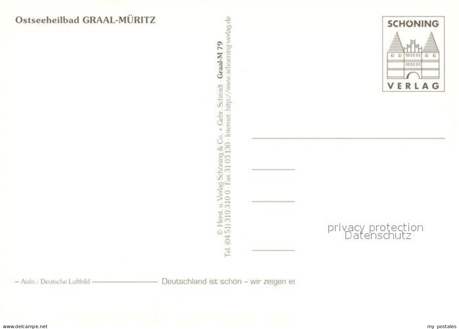 73203360 Graal-Mueritz Ostseebad Fliegeraufnahme Graal-Mueritz Ostseebad - Graal-Müritz
